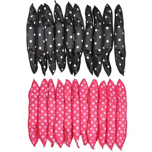 Heatless Foam Curling Rod Set, Soft Overnight Hair Rollers for Natural Curls & Waves, Flexible No-Heat Hair Styling Tools for Women and Girls