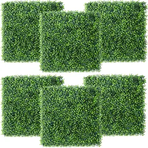 Yaheetech 20 x 20 Inch Artificial Boxwood Panels - Topiary Hedge, UV Protected, Green Backdrop Wall for Patio, Garden, Fence, Backyard, Home & Wedding