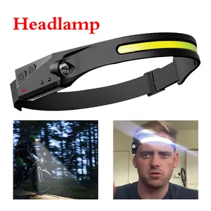 Rechargeable Headlamp, with Motion Sensor for Adults, Headlamp Flashlight, Portable Headlight for Fishing, Hiking, Camping light lamp