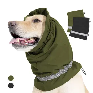 Waterproof Dog Ear Cover, Ear Protection, Reflective Dog Ear Cover, Pet Supplies for Anxiety Relief, Dog & Cat Clothing for Outdoor Activities