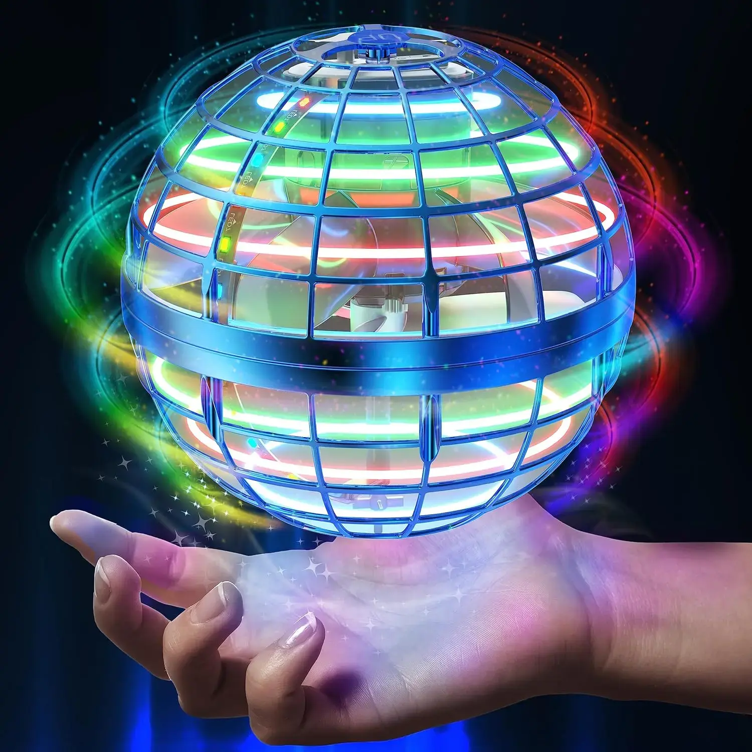 2026 Flying Orb Ball Toy,Cosmic Globe Boomerang Hover Ball Galactic Fidget Spinner, Hand Drone Orbit, Cool Toys Gift for 6 7 8 9 10+ Year Old Boys Girls Teens Outdoor Toys(Blue) : Toys & Games