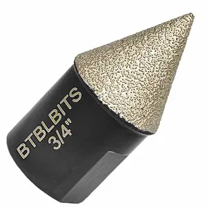 Diamond Beveling Chamfer Bit 3/4 Inch (20mm) x 5/8"-11 Thread Diamond Countersink Drill Bit for Enlarging Trimming Shaping Grinding Existing Holes of Granite Marble Porcelain Tile Ceramic Masonry Countersink Workshop Tool bevel edge