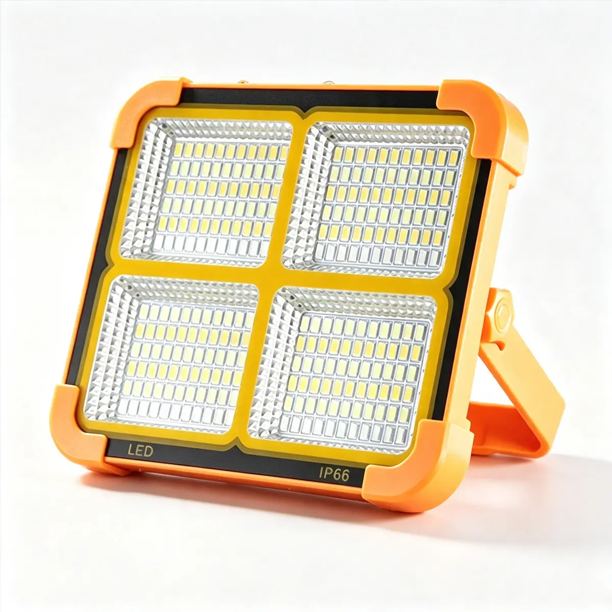 1/2/3 PCS Solar Rechargeable LED Flood Work Light - 12000mAh Built-in Power Bank, IP66 Waterproof Portable Outdoor Light, 5 Lighting Modes with Stepless Dimming, USB Charging for Camping, Workshop