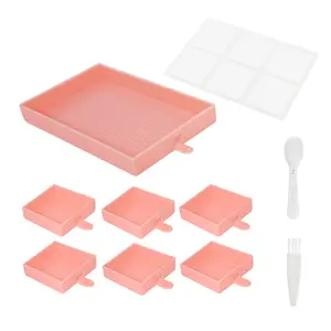 Diamond Painting Reusable Tray, Multi-Functional Funnel Drill Pointing Tray, Diamond Pen Sieve Tool Set, DIY Craft Kit