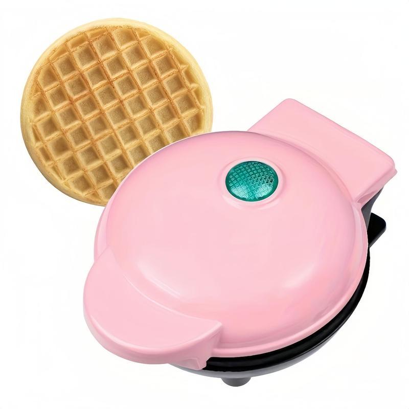 Round Mini Waffle Maker Machine, Non-stick Coating Small Pancake Baking Pan, Household Kitchen Appliances Suitable for Making Waffles, Paninis, Hash Browns