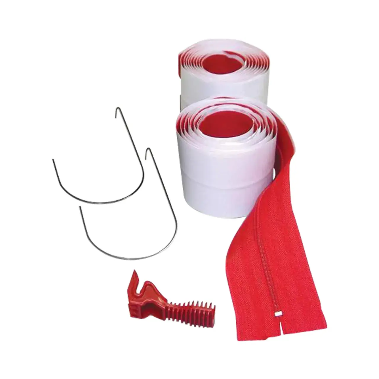 ZIPWALL HDAZ2 3 in. x 84 in. Heavy-Duty Adhesive Zippers Includes Knife (2-Pack)