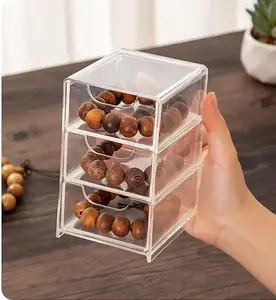 Small Desk Organizer with Drawer 3 * 3.5 * 5 inches Desktop Organization for Office Supplies, Jewelry Storage Box