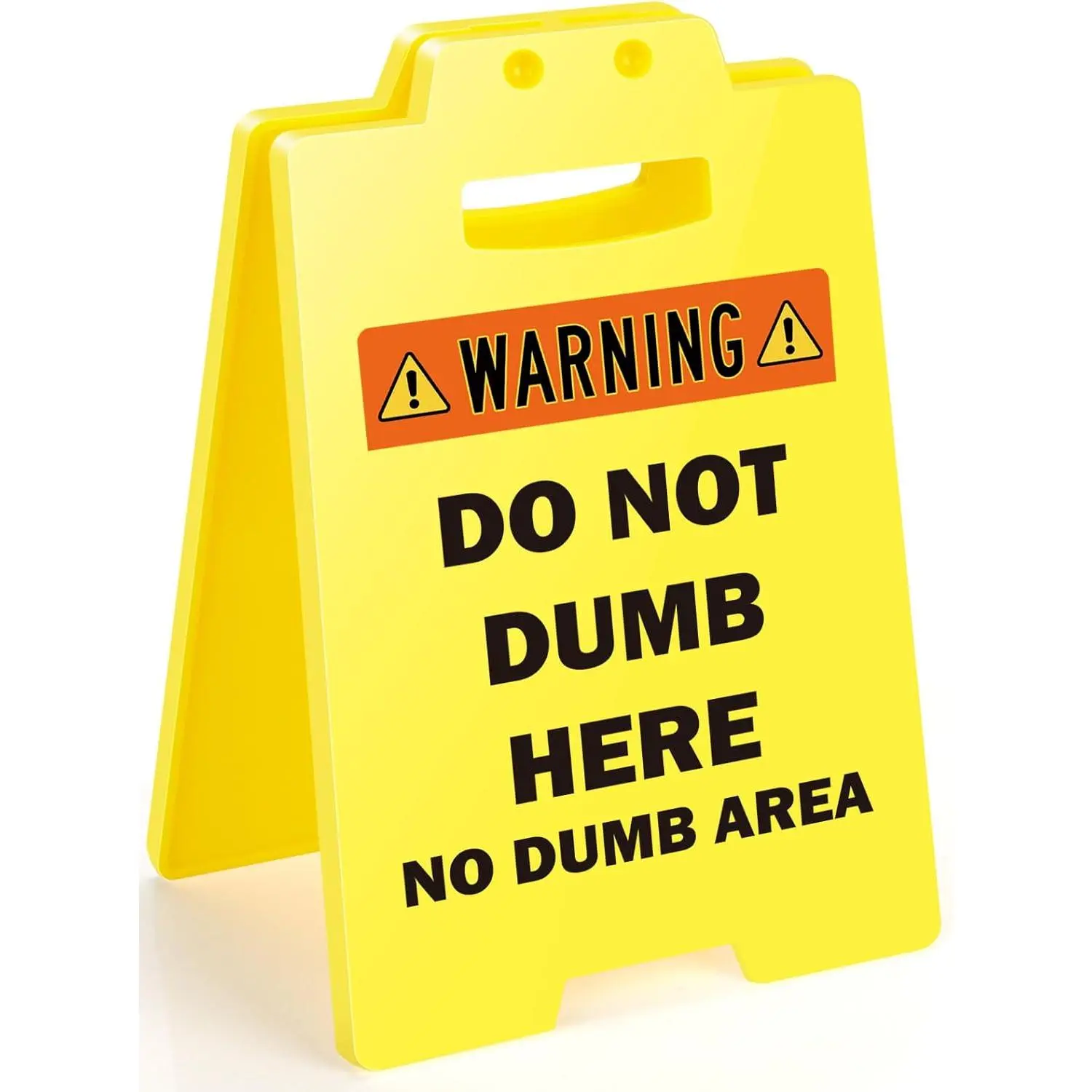 F-SG30 3.9x6.3" Acrylic Plaque - Universal Novelty Decor Adult Office Gag Warning Sign with Hilarious Text, Home Desk Decoration, Under $10 Coworker Birthday White Elephant Gift