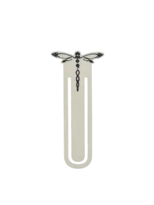 Tribal Dragonfly Bookmark - Durable 3D Printed - Dual Use Design - Perfect for Journals & Gifting - Mental Health Awareness Semicolon Symbol