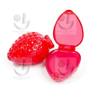 Strawberry Lip Balm - Natural Hydration & Soft Color Touch - Portable Compact Design - Ideal for Daily Use - Suitable for All Ages