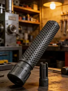 SOCOM pneumatic tool, air compressor silencing tool, quick connect interface, threaded connection