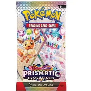Pokémon Prismatic Evolutions 1 Pack - 10 Additional Game Cards