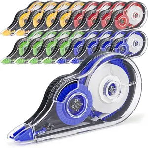 16 Pcs 39.4 Ft Colorful Correction Tape Tear-Resistant White Bulk for Instant Mistake Corrections Ideal for School Office Note Taking