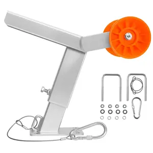 VEVOR Boat Trailer Winch Stand with Roller, Adjustable Height 14.3-21.6 Inches, Boat Winch Mount with U-Bolts for 2-3 Inches W x 3-4 Inches H Trailer Tongue, Fit for Jet Ski, Sailboat, SpeedboatSummervibes