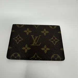 Pre-owned Louis Vuitton Canvas Small Leather Goods Monogram card holder wallet