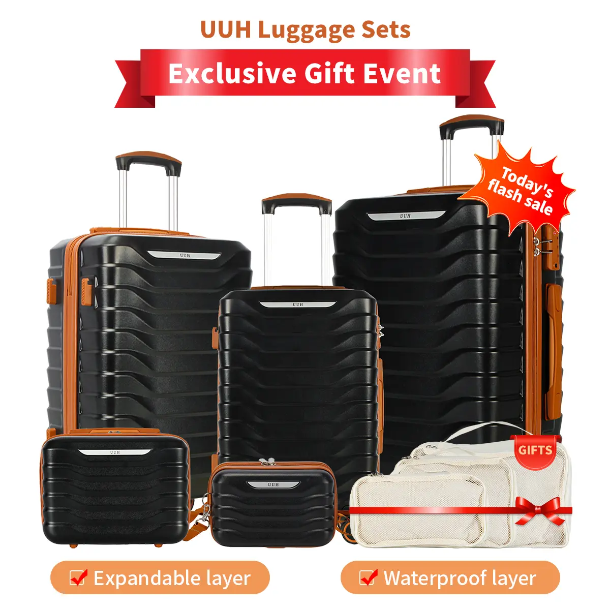 8pcs-Black