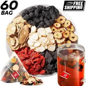 Kidney Tea Formula Ginseng Eight Treasure Tea, Ginseng Eight Treasures Tea, Organic Kidney Cleanse Tea, Traditional Healthy Kidney Cleansing Tea for Men & Women Natural Sugar