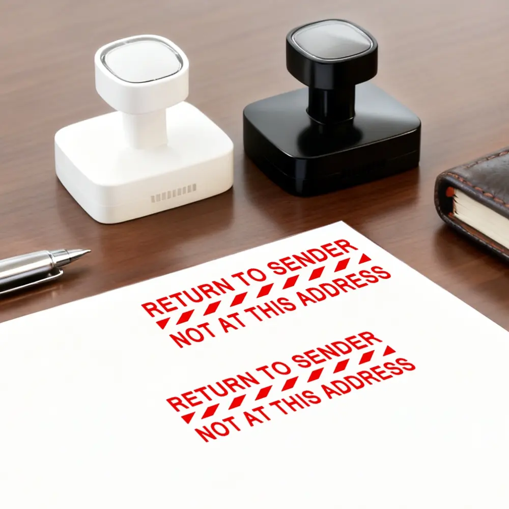 Return Sender Postage Stamp, Self-Service Business Mail Stamp, Return Address Stamp, Ink Stamp (sender Not This Address), Office Supplies