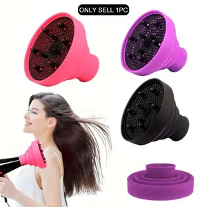 Portable Hair Dryer Diffuser Attachment, Foldable Design for Easy Storage, Compatible with Most Blow Dryers, Ideal for Travel & Home Use