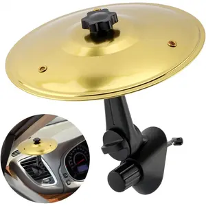 CarCymbal - Fun Air Vent Clips Drum Cymbal, Easy Clip-On Mini Cymbal for Music Lovers, Compact Durable Car Accessory for All Types Of Vehicles, Easy Installation and Rugged