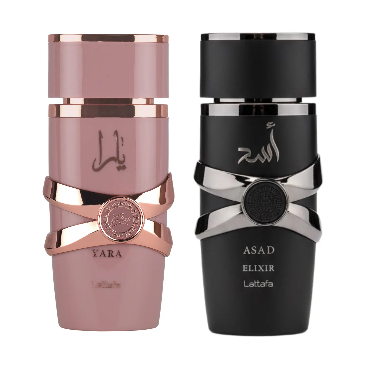 Lattafa Yara Elixir + Asad Elixir EDP 100ml  Spray Bundle