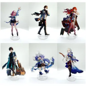 Honkai: Star Rail Anime Figure Acrylic Stand Danheng Bailu March 7th Model Plate 1pc Desk Decor Standing Sign Game Fans Gift