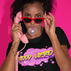 Hood Hero Tee Casual Classic, Superhero Graphic Design T-Shirt,  Men's Fashion Top, Women's Casual Tee, Unisex Tee Shirt, Protect The Hood Merch Cotton Top