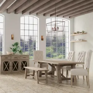 Newberry Rectangular Dining Table, Weathered Natural
