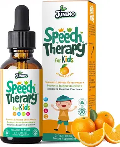 Speech Therapy Drops - Support Supplement for Kids with Communication Delay Language Brain Development Cognitive Function - Zeolite Vitamins B12 D3 C for Daily Wellness - Sugar Free Gluten-free