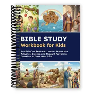 Bible Study Workbook for Kids Notbook: Lessons , Activities, Quizzes, and Questions to Deepen Your Faith (Spiral Bound) NotBook
