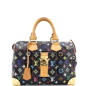 Pre-owned Louis Vuitton Canvas Coated Top Handle Bags Speedy Handbag Monogram Multicolor 30 by Rebag