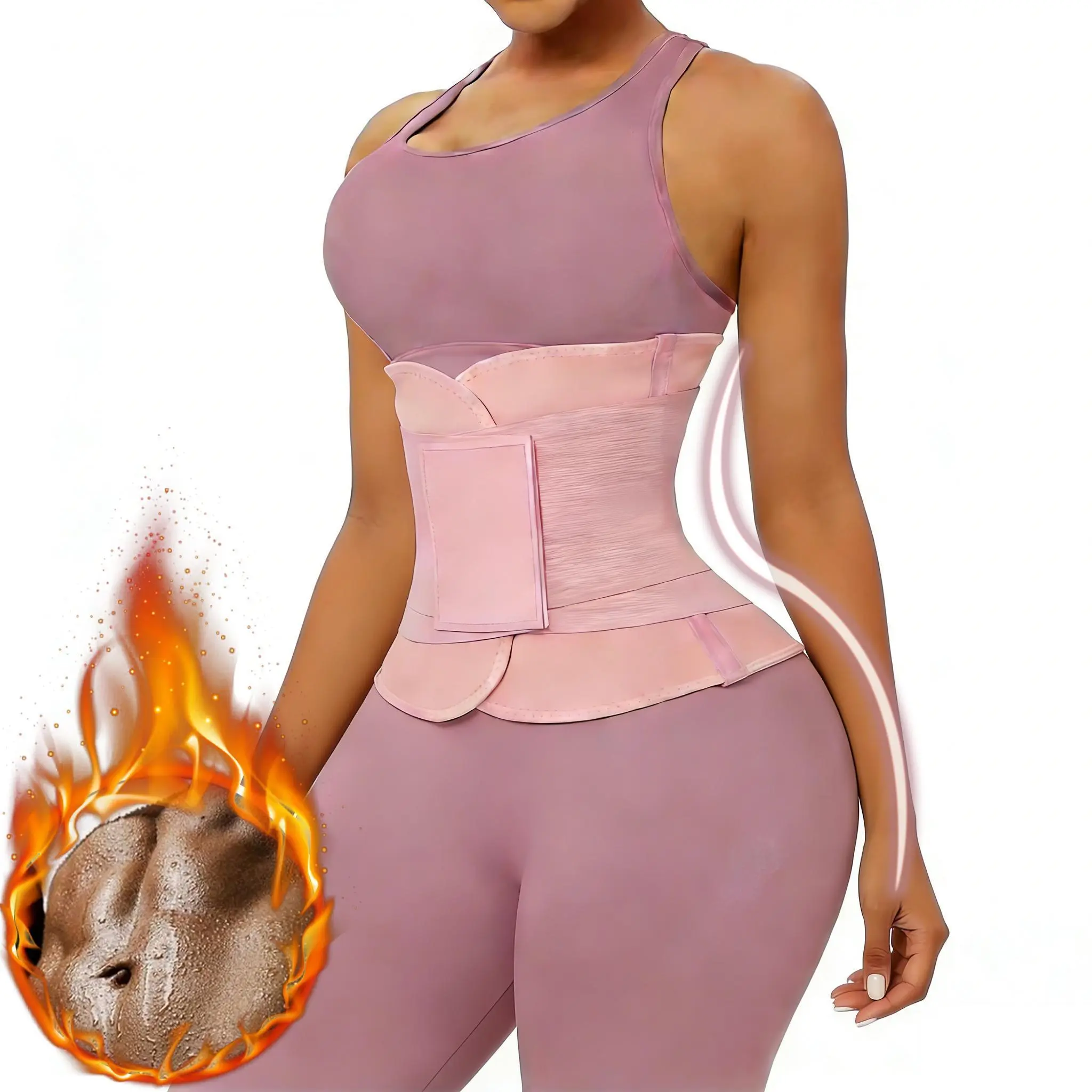 Waist Trainer Belt for Women Waist Trimmer Waist Cincher Workout Fitness Belts Neoprene Shapewear