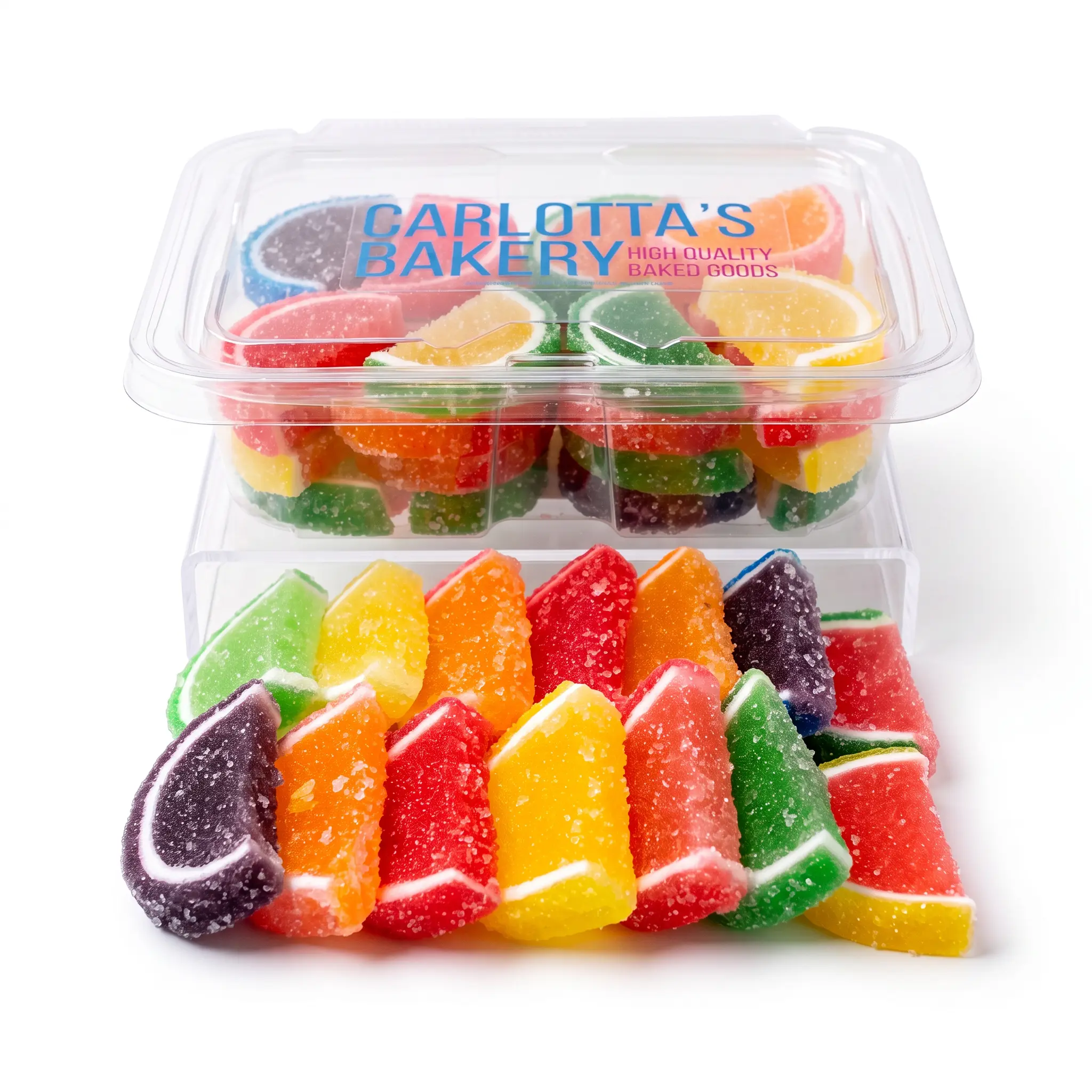 Gourmet Agar Jelly Fruit Slices, 1 lb Tub, Choose Mini or Full Size, 20+ Fruit Flavors, Vegan & Gluten Free