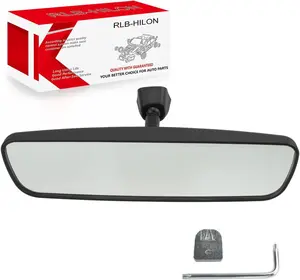 10.6" Rear View Mirror, Universal Fit Type, Compatible with Jeep Wrangler Kia Optima Soul Sorento Nissan Rogue Altima Toyota Corolla Camry Tacoma Ford F150 Focus Honda Civic Accord And More