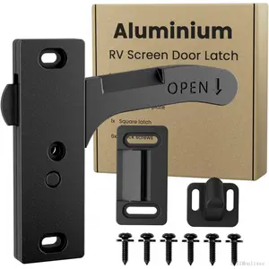 Aluminum RV Screen Door Latch Right Handle Replacement Kit for Travel Trailer, Camper, Motorhome- RV Accessories for InsideAB11Monlisse