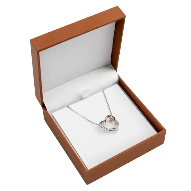 Heartfelt Harmony: The Twin Hearts Necklace - With a Personalized Message Card
