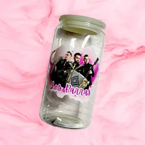 Los Parras Fans 16 oz Glass Can