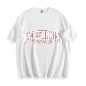 Casual Style Unisex T-Shirt California West Coast Print Summer Wear For Friends And Family Gifts