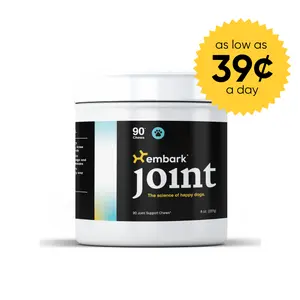 Embark Joint - Hip & Joint Support for Dogs - Vet-Backed Chews for Mobility & Comfort - Natural Ingredients & Bacon Flavor Supplements