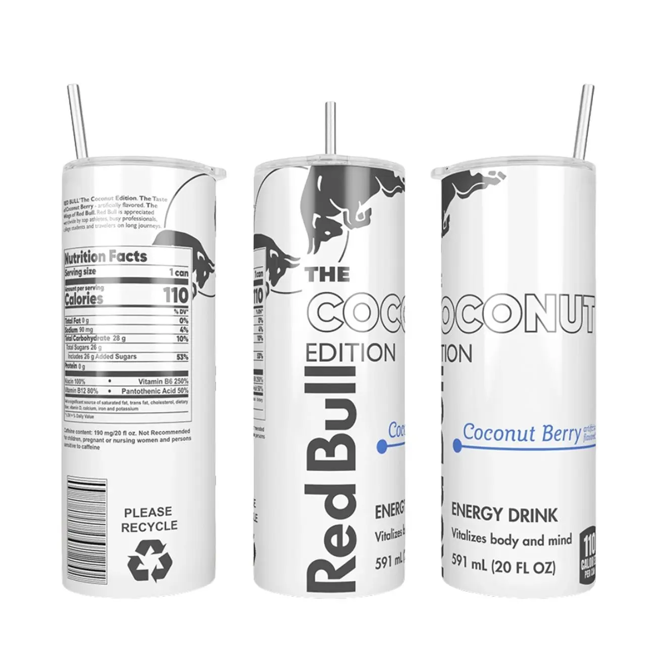 RBull Season Flavor Energy Drink collections Custom 40oz/30oz/20oz Insulated Tumbler with Handle & Straw, Energy Drink Inspired Travel Mug for Hot & Cold Drinks collections