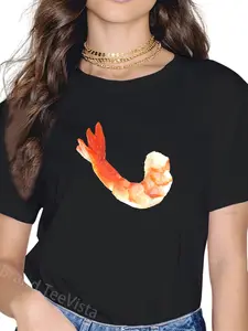 100% Cotton Funny Shrimp Costume T Shirt Matching Cocktail Sauce Group T-Shirt