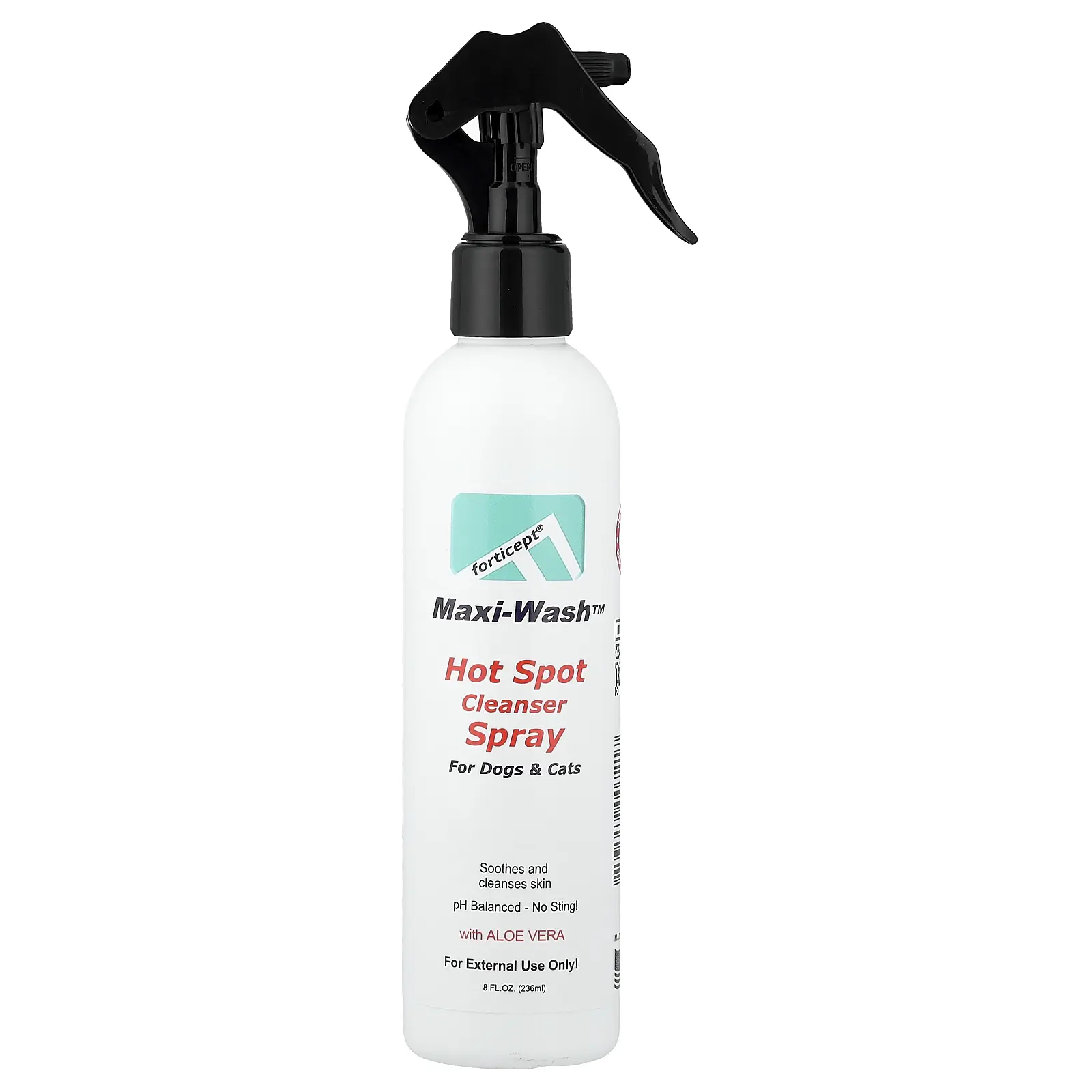Forticept Maxi-Wash™, Hot Spot Cleanser Spray, For Dogs & Cats, 8 fl oz (236 ml)