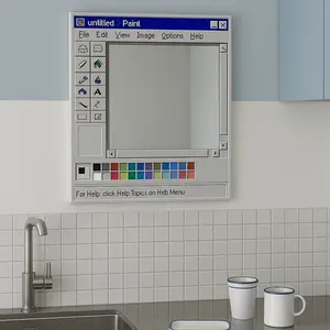 Retro Pixel Style Mirror Retro Pixel Style Mirror