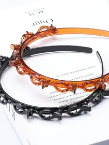 A novel multifunctional headband, fashionable headwear, and hair accessories that look elegant and minimalist for daily wear, making it a surprising and exquisite small gift Headbands Women, Transparent Headband, Adjustable Headband