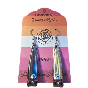 Lesbian Nail Clipper Earrings