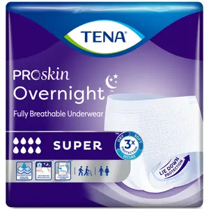 TENA ProSkin Overnight Super Protective Adult Incontinence Underwear, Heavy Absorbency