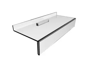 FixtureDisplays® Clear Acrylic Plexiglass Lucite Shoes Shelf Holder Display 14766