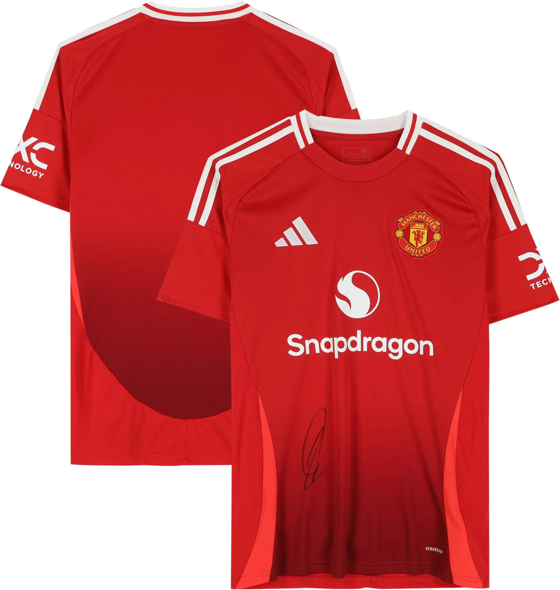 Zlatan Ibrahimovic Manchester United Autographed Adidas Red 2024-25 Replica Jersey - Fanatics Authentic Certified