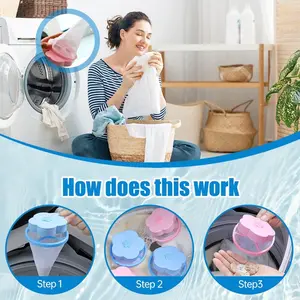 10pcs Washing Machine Filter Bag, Hair Remover for Washer, Fine Mesh Floating Lint Filter, Essential Laundry Accessories