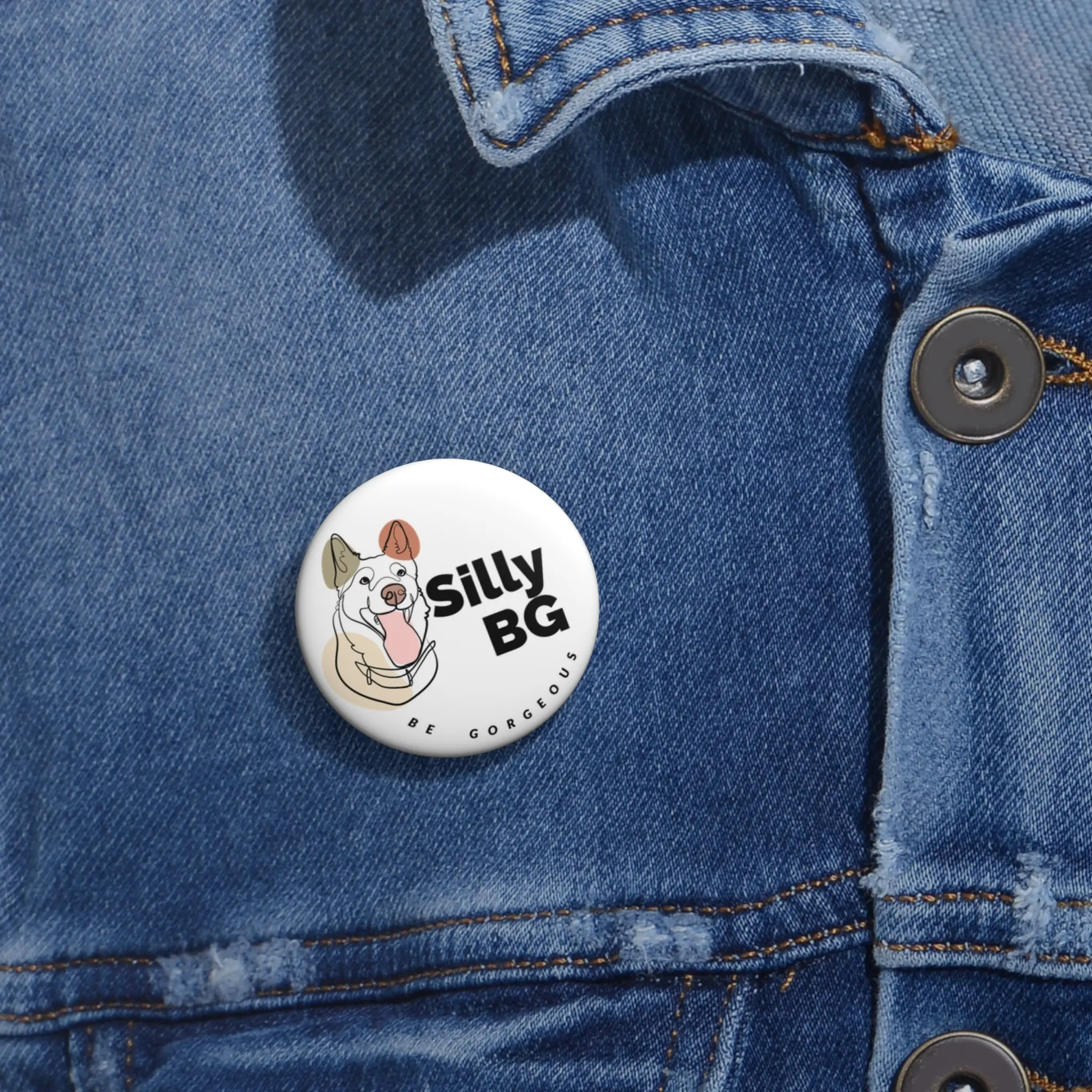 Silly BG Pin Buttons - Cute Animal Accessories, Pet Lover Gift, Customized Badges, Backpack Pins, Lapel Pins